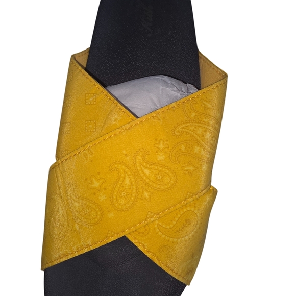 Kith Mens Yellow Paisley Crossover Slide Size 12 (Pre-owned) main image 4